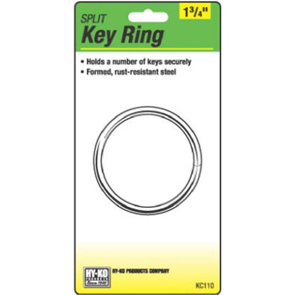 Hy-Ko Hy-Ko Products KC110 1.75 in. Split Key Ring, 5PK HY575773 - main